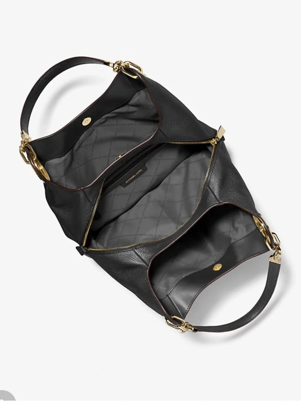 Michael Kors Black Large Lilly Pebble bag - Picture 3 of 4